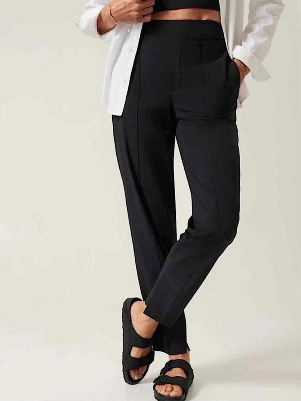 Athleta Vienna Slim Pant Brooklyn Heights Black Size 16 Stretch Work Pants